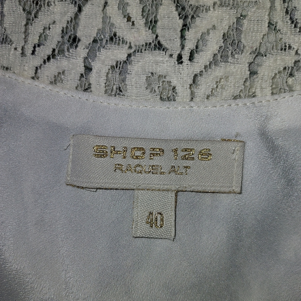 Shop 126 Raquel Alt Light Green Tiered Dress Size 40 / Small - Picture 9 of 11